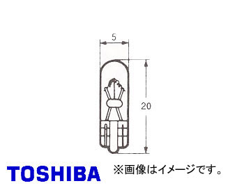 東芝/TOSHIBA ウェッジベース電球 A12V 0.5W 品番：A7428 入り数：100個 :406337440:オートパーツエージェンシー2号店