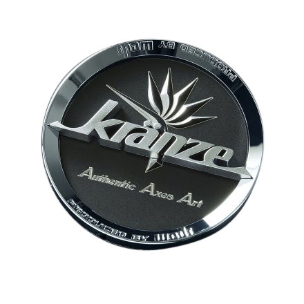 KRANZE センターキャップ ブラック 19-22インチ用 Authentic Axes Artロゴ 52733｜apagency02