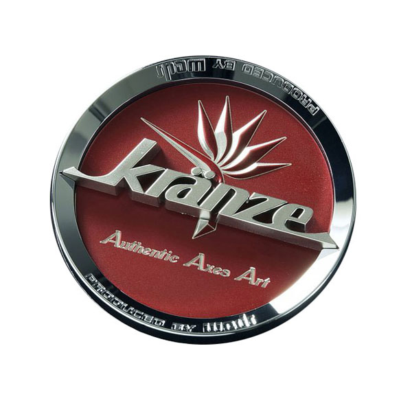 KRANZE センターキャップ レッド 19-22インチ用 Authentic Axes Artロゴ 52735｜apagency02