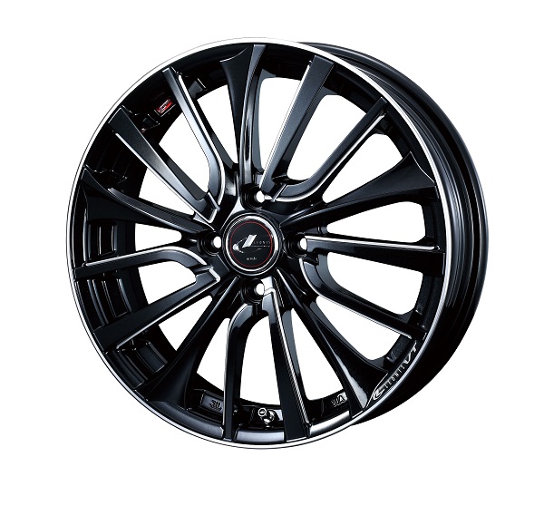 LEONIS ホイール VT PBK/SC 15インチ×4.5J ＋45 4H100 入数：1台分(4本) 36325