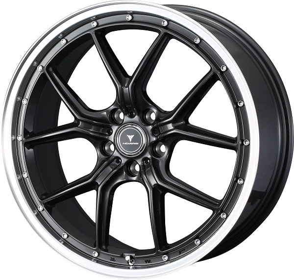 NOVARIS ホイール ASSET S1 GUN META/RIM POLISH 20インチ×8.5J ＋35 5H114.3 入数：1台分(4本) 41347 :506194610:オートパーツエージェンシー2号店