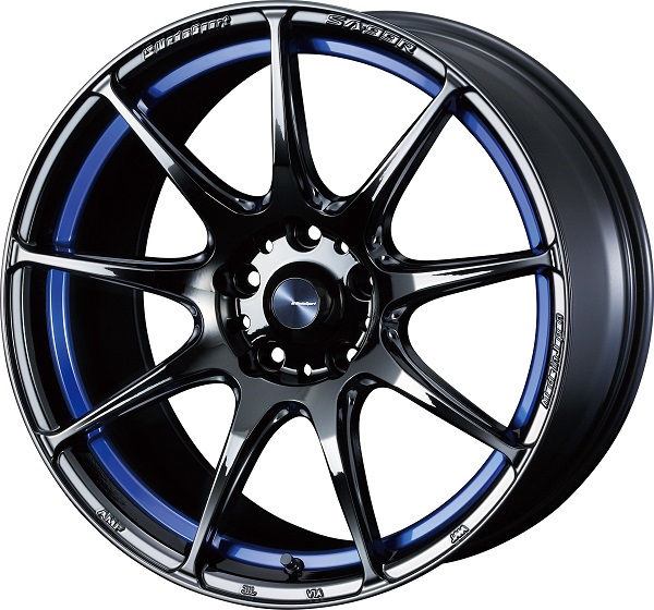 WEDSSPORT ホイール SA99R BLCII 18インチ×8.0J ＋42 5H114.3 入数：1台分(4本) 73911 :506199810:オートパーツエージェンシー2号店