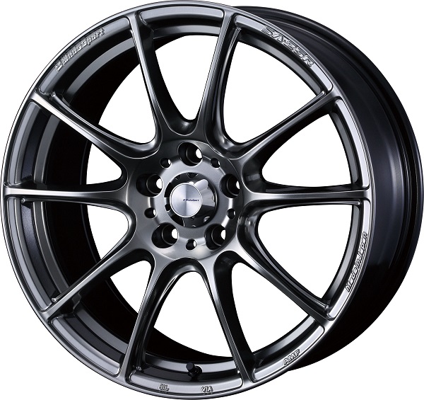 WedsSport ホイール SA25R PSB 17インチ×7.0J ＋40 5H114.3 入数：1台分(4本) 73708 : 506202140 : オートパーツエージェンシー2号店