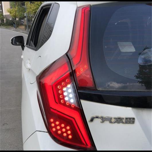 1ペア リア バンパー テールライト ホンダ フィットジャズスイッチバック 2018 レッド 色 LED Red Cover・Black Cover AL-AA-9489_1