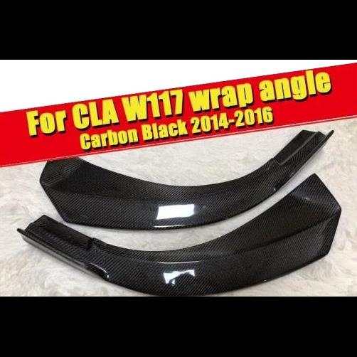 CLA W117 フロント バンパー リップ スポイラー カーボンファイバー 適用: メルセデスベンツ CLA180 200 250 スプリッタ 2014 2016 タイプ001 AL EE 0104 AL :502170020:オートパーツエージェンシー3号店