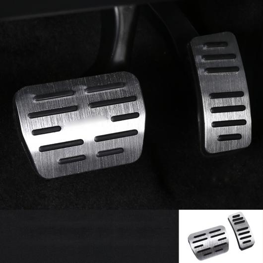 アルミニウム 合金 アクセル ブレーキ レスト ペダル トリム 適用: シュコダ カロック インテリア モールディング シルバー 2 ピース AL-FF-3648 AL