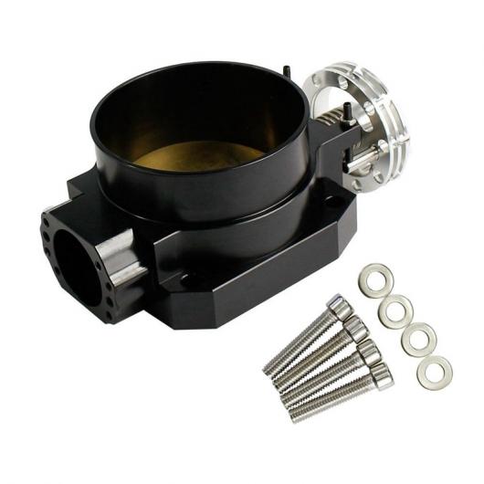 スロットル ボディ アルミニウム インテークマニホールド インテーク マニホールド スロットル 適用: 日産 TB025 85mm ブラック・シルバー AL-JJ-3021 AL