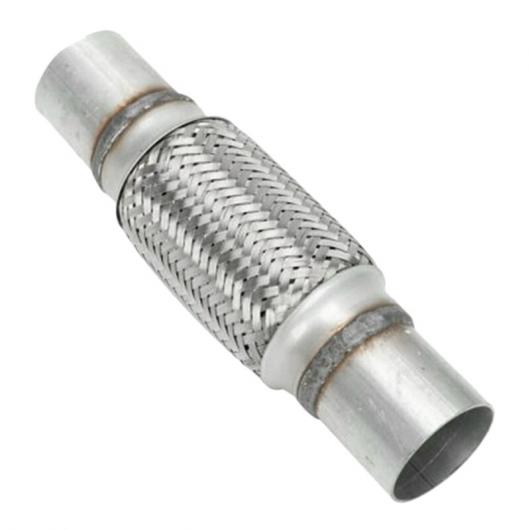 エキゾースト フレックス パイプ ステンレス スチール ダブル 組み紐 2 X 6 インチ エンド 10 インチ ロング タイプ001 AL-JJ-4381 AL