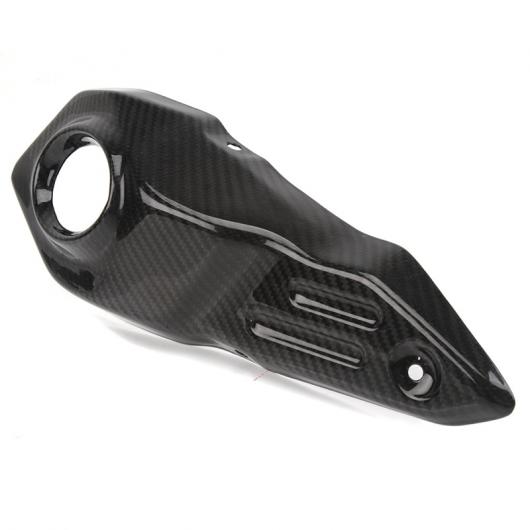 適用: ヤマハ MT-09 MT09 FZ-09 2017-2020 オートバイ カーボンファイバー エキゾースト パイプ カバー シェル ヒート シールド カーボン調 AL-KK-5198 2輪 AL