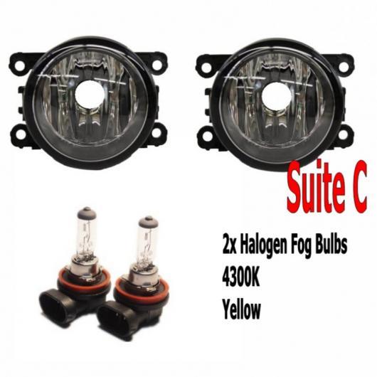 2ピース 9LED フォグライト ランプ 適用: プジョー/PEUGEOT 207 BR仕様 2009 2010 2011 2012 20132014 H11 12V ハロゲン フォグライト タイプC AL KK 6645 AL :503545190:オートパーツエージェンシー3号店