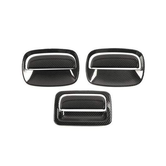 ドア/テール ドア ハンドル シェル 装飾 適用: スズキ ジムニー 2019 2020 ABS カーボンファイバー クローム レッド エクステリア カーボン AL-KK-7200 AL