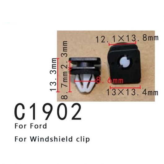 バックル シールド クリップ 適用: フォード/FORD オート パネル クランプ 100ピース AL-MM-0621 AL
