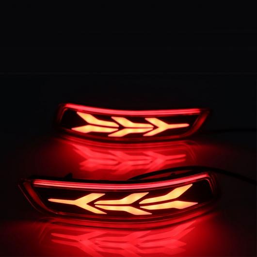 LED 2ピース リア フォグランプ バンパー ライト ブレーキ ライト ダイナミック ウインカー 適用: タイプ A・タイプ B AL-MM-4856 AL_2