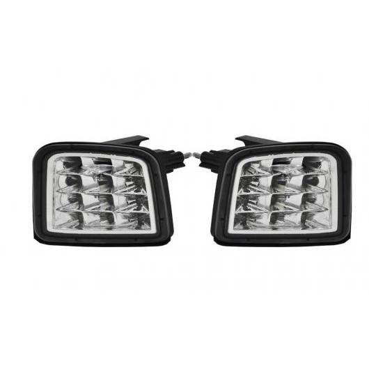LED LED フロント ターン コーナー ランプ シグナル ライト 適用: スバル WRX/STI 2015-2017 WRX/XRW プレミアム 2018 ブラック〜クリア AL-MM-5602 ALの画像
