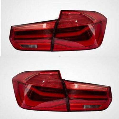 リア テールライト DRL + ウインカー + ブレーキ + リバース LED テール ランプ 適用: BMW M3 F80 2014-2018 BMW F30 レッド・スモーク AL-MM-8501 AL_2