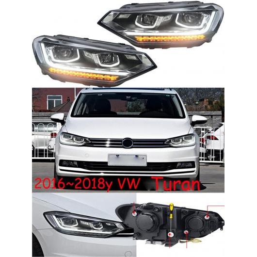 バンパー ヘッドランプ トゥーラン ヘッドライト 2016-2018 LED DRL HID キセノン タイプ001 VW トゥーラン L 2016-2018 LED バルブ AL-OO-0089 AL