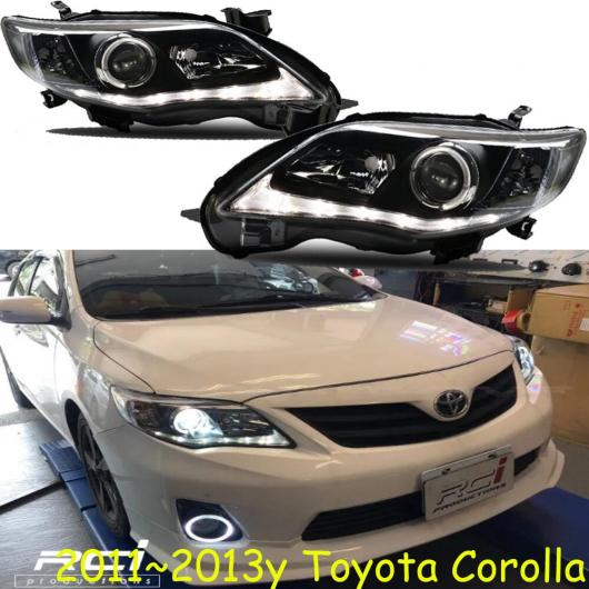 バンパー ヘッドランプ カローラ ヘッドライト HID キセノン 2011-2013 LED DRL タイプ001 トヨタ カローラ LED バルブ 2011-2013 AL-OO-0204 AL