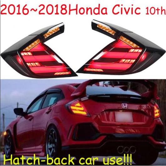 2016-2019 テールライト 適用: ハッチ-バック CIVI ブレーキ LED テールランプ リア タイプ001 ホンダ シビック 2016-2019 ハッチ バック AL-OO-0375 AL