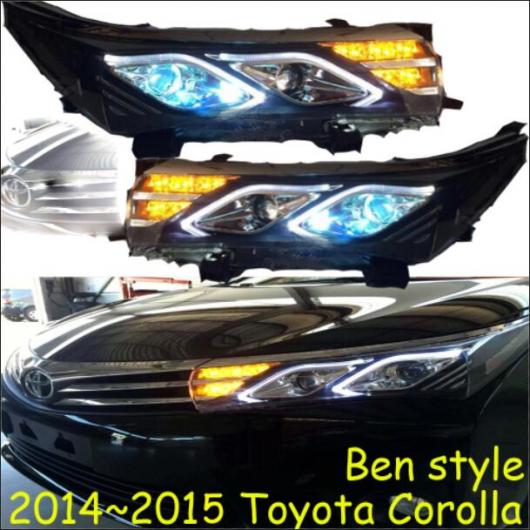 6PIN 適用: カローラ ヘッドライト アルティス 2016/2014-2015 LED DRL HID バルブ BI 2014-2015 トヨタ カローラ 2ピース AL-OO-0484 AL