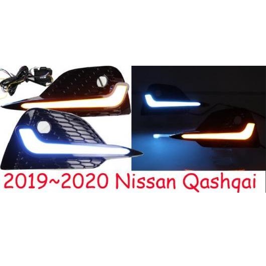 2019 2020 適用: 日産 キャシュカイ デイタイム ライト LED DRL ホワイト イエローブルー 日産 キャシュカイ 2019-2020 AL-OO-0735 AL