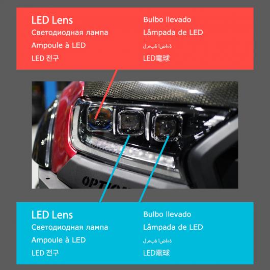 ヘッド ランプ 適用: フォード/FORD レンジャー LED ヘッドライト 2016-2021 ヘッドライト レンジャー DRL ウインカー ハイ フル LED AL-OO-7964 AL