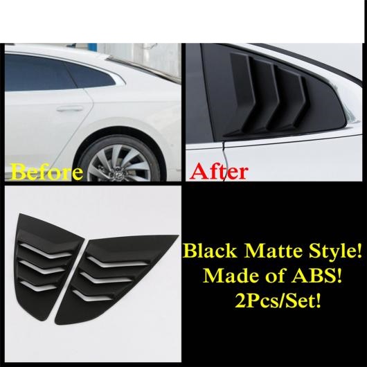 リア ウインドウ トライアングル シャッター 装飾 パネル ブラック/カーボン調 カバー トリム 適用: マットブラック AL-PP-1332 AL