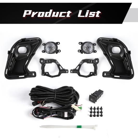 適用: トヨタ グランド ハイランダー 2024 2025 LED フォグランプ ヘッドライト キット ベゼル 配線 ハーネス \u0026 LED フォグランプ SR-DD-3623