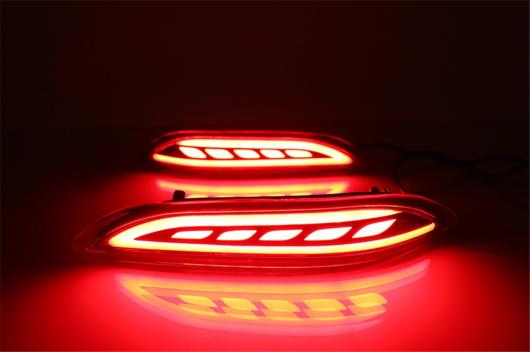 2ピース LED テールリフレクターリアフォグランプ バンパー ライトブレーキ シグナル 光 ホンダ シティ 2014 2015 2016 選べる2タイプ AL-AA-9614 AL