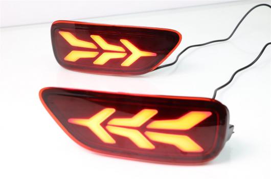 LED 日産 見まわる 2012-2019 多役立つこと 後押し バンパー リフレクター 蒸気霧 照明ランプ うち切り ともし火 ムービング 3 functions AL-BB-0414