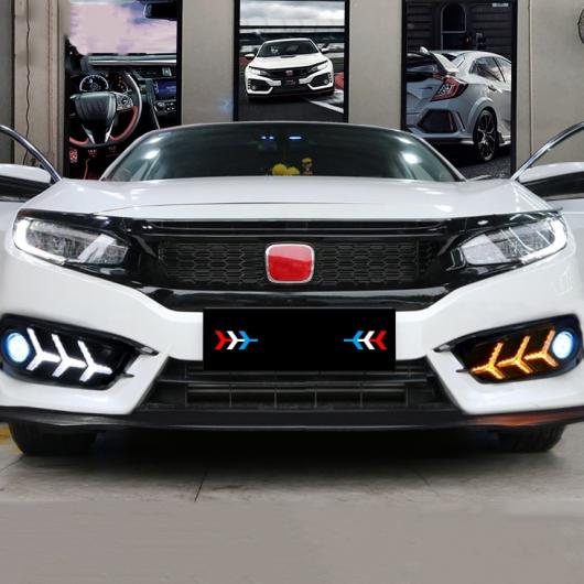 ホンダ CIVIC 10th 2016 2017 2018 LED DRL カーデイライト日中走行 ライトライト ホール white yellow AL BB 1409 AL : 501802430 : オートパーツエージェンシー3号店