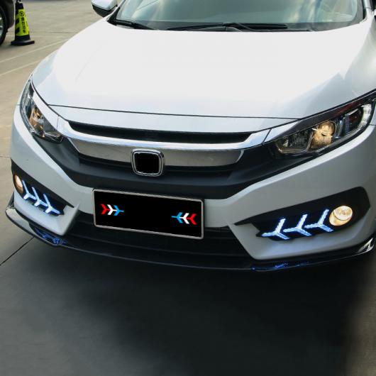 ホンダ CIVIC 10th 2016 2017 2018 LED DRL カーデイライト日中走行 ライトライト ホール white yellow AL BB 1409 AL : 501802430 : オートパーツエージェンシー3号店