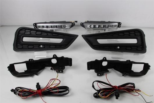 1ペア 12V DRL ホンダ シティ 2015 2016 2017 イエロー カラーターニング シグナル フォグランプデイライト LED White and Yellow AL BB 1577 AL :501805210:オートパーツエージェンシー3号店