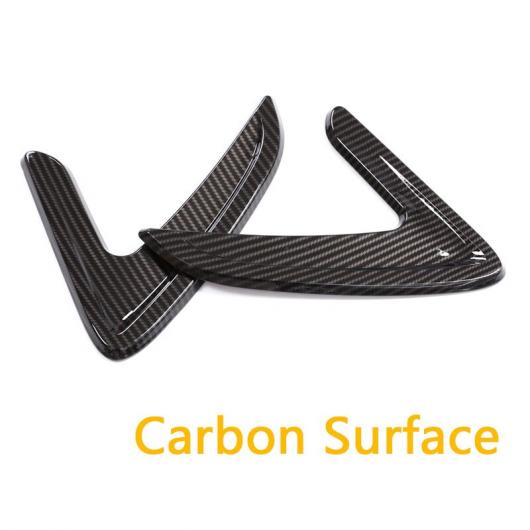 2ピース カーボンファイバー スタイル BMW F30 F35 316i 320i 328i 330i 335i ABS フェンダー装飾トリムステッカー2012-17 Carbon fiber style AL-CC-7059 AL