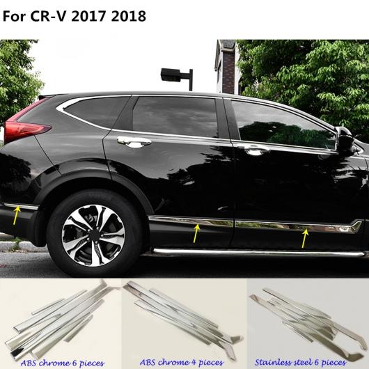 適用: ホンダ CRV CR-V 2017-18 /ステンレス スチール サイド ドア トリム ストリップ ストリーム ランプ パネル バンパー ステンレス スチール AL-EE-7518 AL