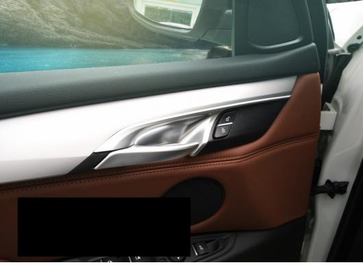 装飾 インテリア ドア ハンドル ライト バー インナー インサイド ボウル アクセサリー 適用: BMW X5 E70 X6 E71 ABS クローム・ブラック AL-EE-7929 AL