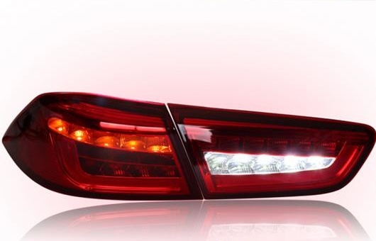 テール ランプ 適用: 三菱 ランサー ライト 2009 15 LED リア DRL + ブレーキ パーク シグナル レッド AL HH 0200 AL :502726880:オートパーツエージェンシー3号店