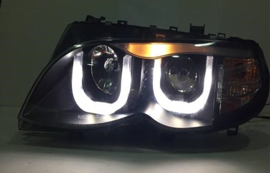 適用: BMW/ビーエムダブリュー E46 318 320 325 330 ヘッドライト 2002 2006 LED DRL BI キセノン レンズ 4300K〜8000K 35W・55W AL HH 0320 AL :502728080:オートパーツエージェンシー3号店