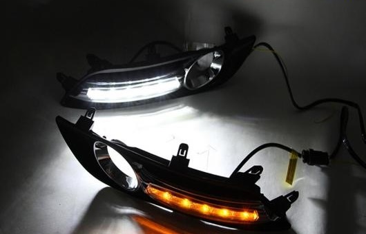 適用: 日産 シルフ LED DRL フォグ ランプ デイタイムランニングライト 高光度 ガイド A スタイル AL-HH-0524 AL