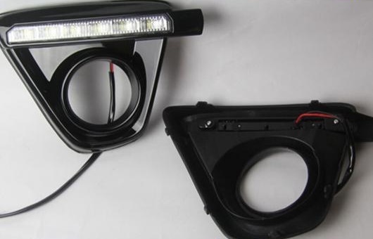 適用: マツダ CX-5 12 LED DRL フォグ ランプ デイタイム ランニング 高光度 ガイド ライト 35W ホワイト 5500K AL-HH-0829 AL