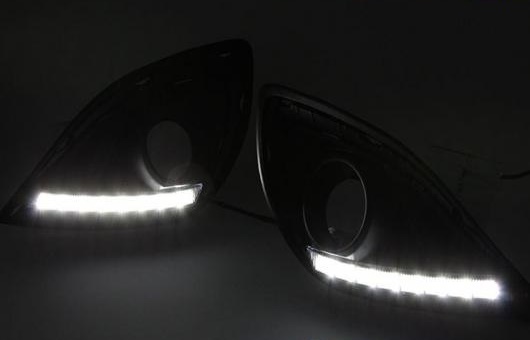 適用: マツダ MAZDA2 12-14 LED DRL フォグ ランプ デイタイム ランニング 高光度 ガイド ライト 35W ホワイト 5500K AL-HH-0834 AL