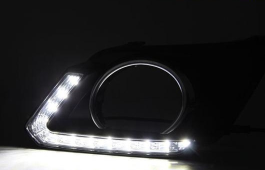 適用: 日産 X-TRAI 11-13 LED DRL フォグ ランプ デイタイム ランニング 高光度 ガイド ライト 35W ホワイト・イエロー 5500K AL-HH-0837 AL