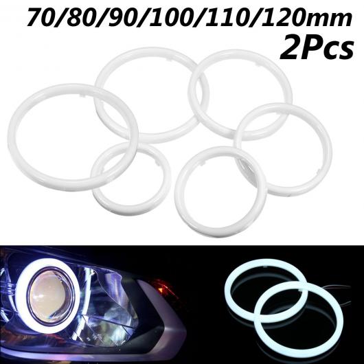 ペア 防水 LED HALO コットン ライト エンジェル アイ 60 70 80 90 100 110 120mm 12V 12W ヘッドライト DRL 100mm・90mm AL-HH-1871 AL