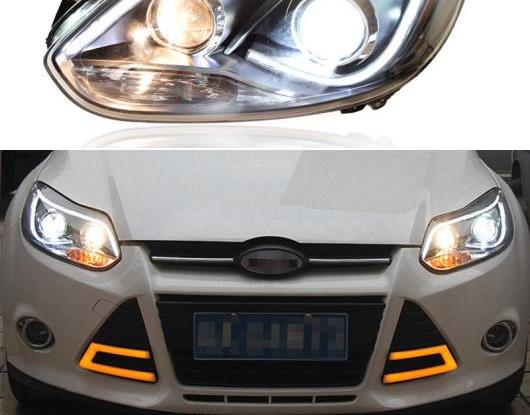 LED ヘッドライト 適用: フォード/FORD フォーカス 3 MK3 2012 2013 2014 LED DRL ハロゲン ターンシグナル ヘッド ランプ アセンブリ AL HH 2051 AL :502748970:オートパーツエージェンシー3号店