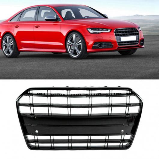 ブラック フロント バンパー グリル 適用: アウディ/AUDI A6/S6/C7