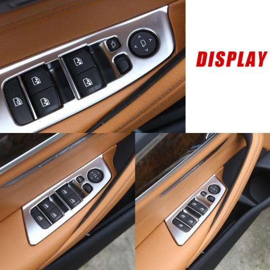 買い銀座 4ピース ウインドウ スイッチ リフト ボタン フレーム カバー トリム 適用: BMW 5シリーズ G30 2017 2018 インテリア スタイル 2 AL-II-1098 AL