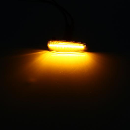 公式ウェブストア 2ピース フロー ダイナミック LED サイド マーカー ライト ウインカー イエロー 8351A001 適用: 通常・シーケンシャル AL-II-1953 AL