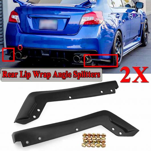 2ピース リア バンパー スプリッタ リップ スパッツ バランス スプリッター 保護 適用: スバル インプレッサ WRX STI 2015 2016 2017 2018 AL-II-3489 AL