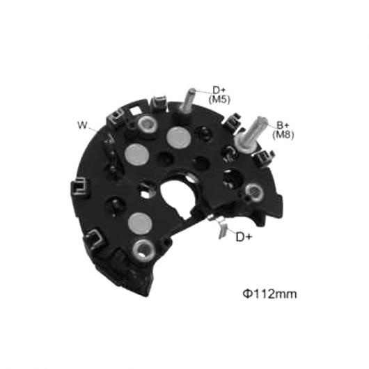 オルタネーター ジェネレーター 整流器 ブリッジ 適用: 135546 1 127 319 021 1 127 319 673 1ピース AL JJ 0910 AL :503158240:オートパーツエージェンシー3号店