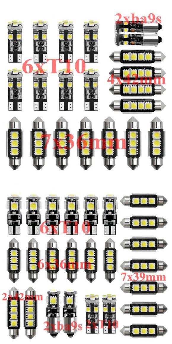 車用 内装 LED ライト キット 適用: ホンダ レジェンド 2 3 4 ロゴ GA NSX プレリュード シャトル ストリーム 21ピース・25ピース ホワイト AL-JJ-2615 AL