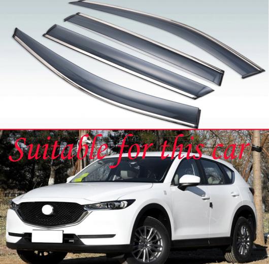 適用: マツダ CX-5 CX5 2017 2018 プラスチック エクステリア バイザー 吹き出し口 シェード ウインドウ サン レイン ガード デフレクター AL-JJ-9445 AL